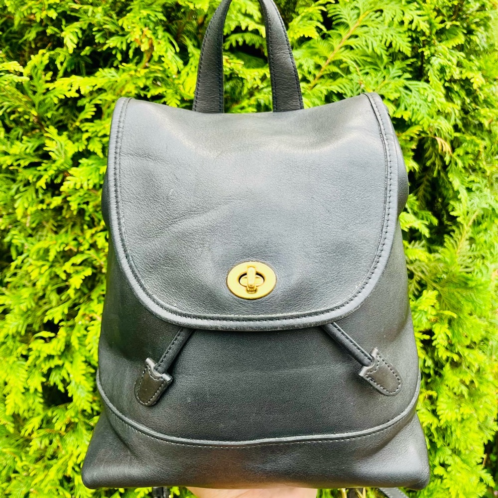 COACH Daypack 9791 Legacy Vintage Drawstring Leather Backpack Made In The USA 🇺🇸